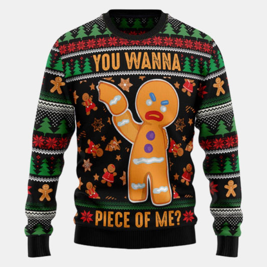 Gingerbread Man Ugly Sweater - Christmas sweater gift