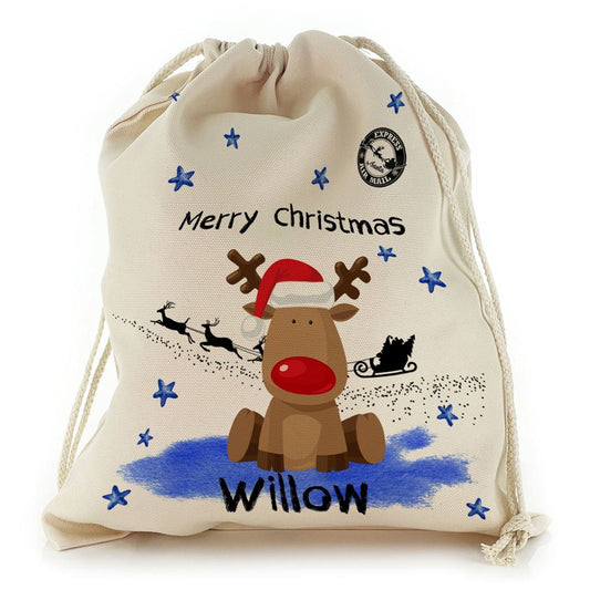 Rudolph the Red Nose Reindeer Christmas Sack, Gift For Chidren, Christmas Bag Gift, Christmas Gift 2023