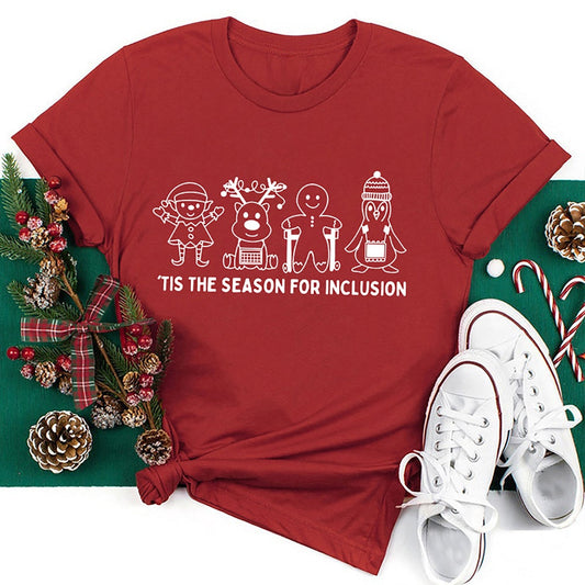 Tis The Season For Inclusion T Shirt, Merry T Shirt, Unisex Christmas Shirts