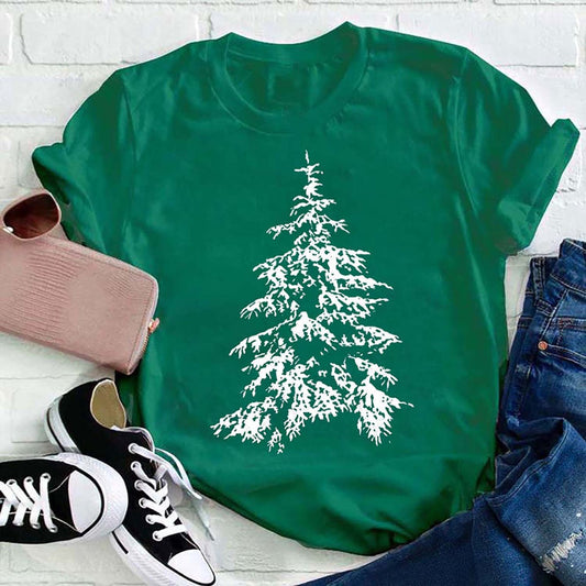 Winter Christmas Tree T Shirt, Merry T Shirt, Unisex Christmas Shirts