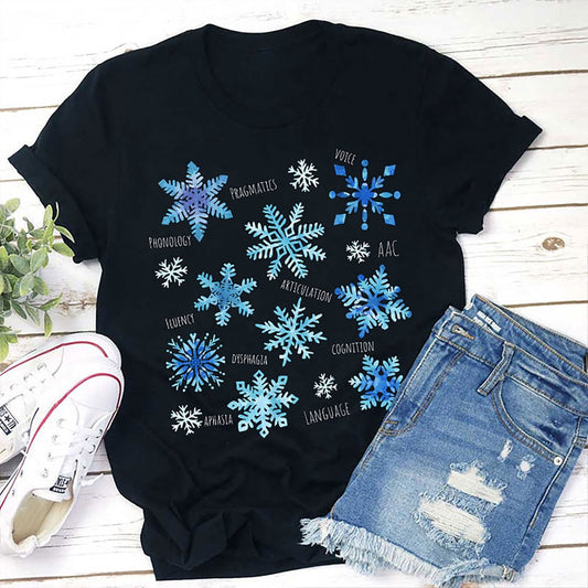 Winter Snowflake T Shirt, Merry T Shirt, Unisex Christmas Shirts